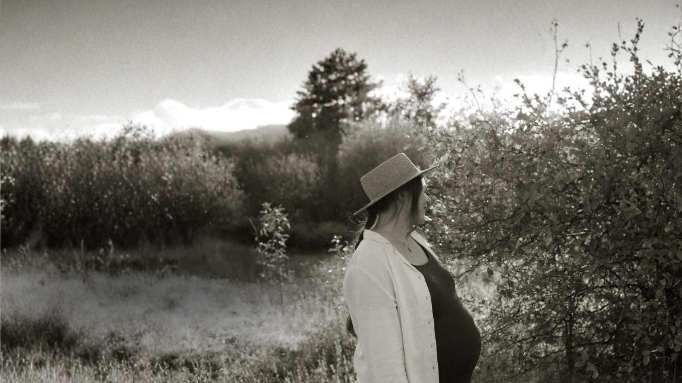 Woman standing in nature