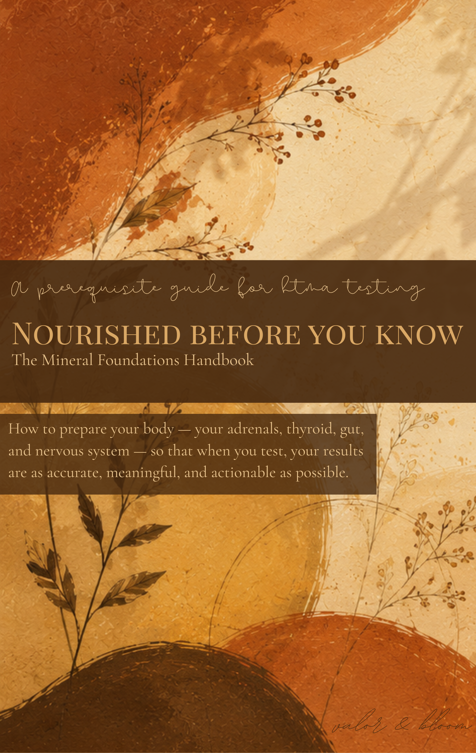 Nourished Before You Know handbook cover